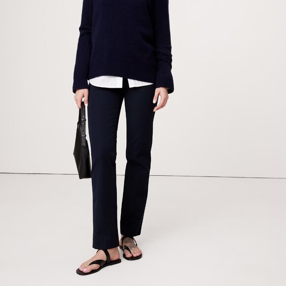 Banana Republic Pants - NWT Women’s Banana Republic sz 4P 4 Petite Navy Blue Straight Sloan Pant